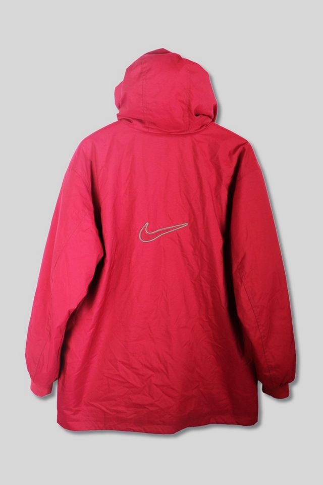 90'S Nike Anorak Parka, Men's Medium, Vintage Nylon blue type Vintage Second Hand