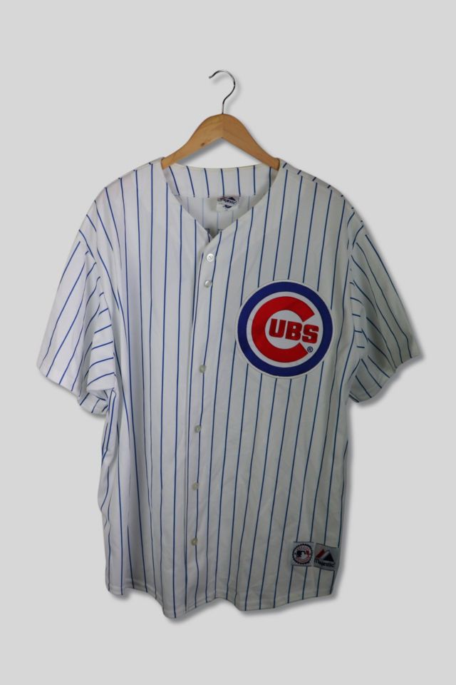 CHICAGO CUBS MLB BASEBALL JERSEY MAJESTIC WHITE SIZE S