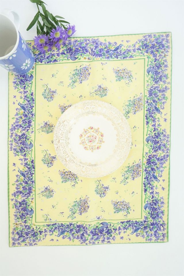 Vintage Lavender Garden Placemat Urban Outfitters