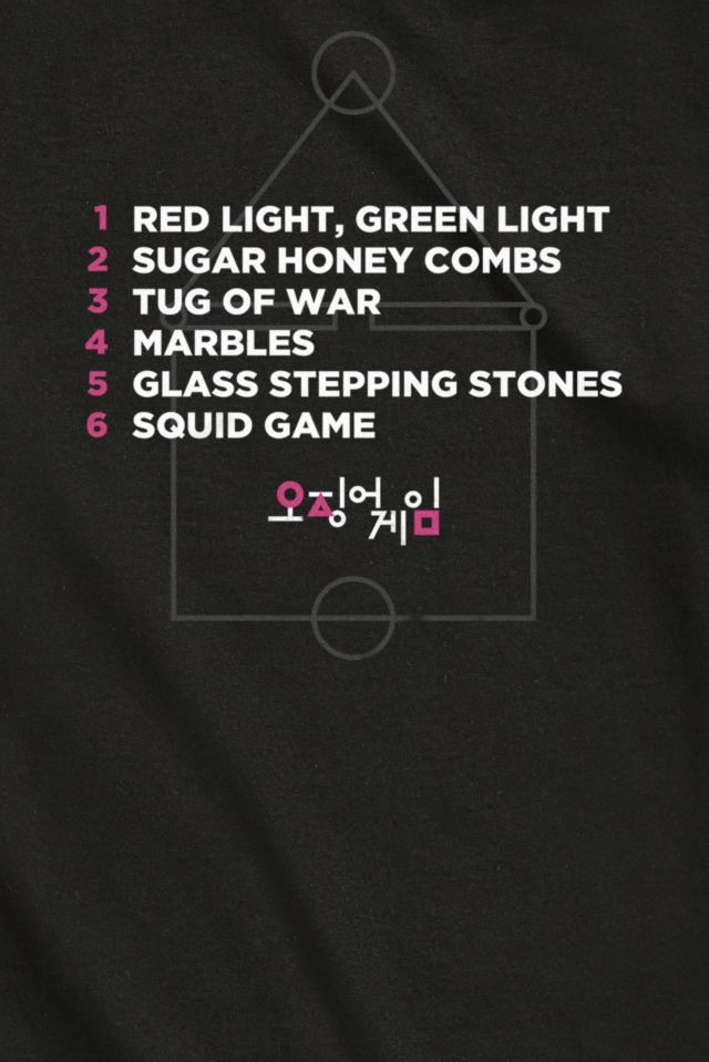 T-shirt Liste de Jeux Squid Game #1
