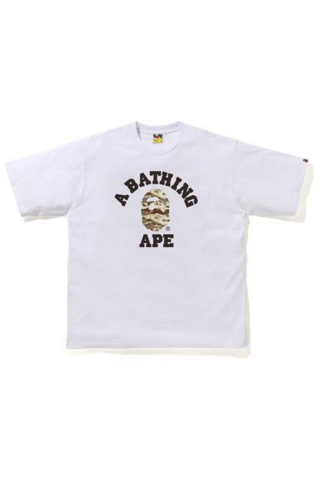 BAPE Desert Camo College Relaxed Tee Urban Outfitters