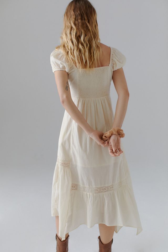 UO Carmen Ruched Midi Dress #1