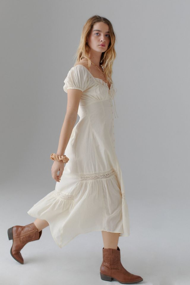 Urban outfitters outlet white midi dress