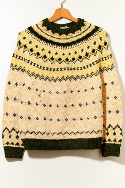 Retro Distressed Knitting Sweater
