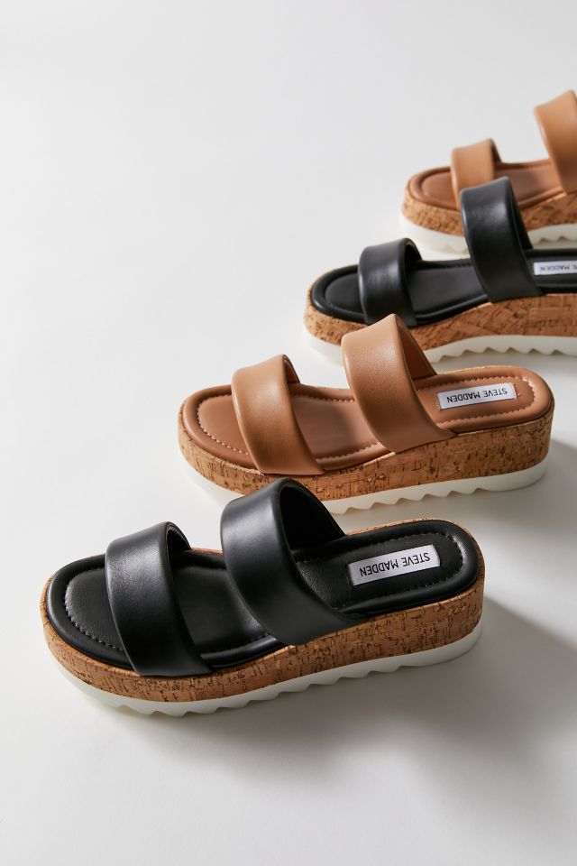 steve madden cork platform sandals