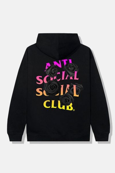 Anti Social Social Club In The Lead Hoodie Black Urban Outfitters