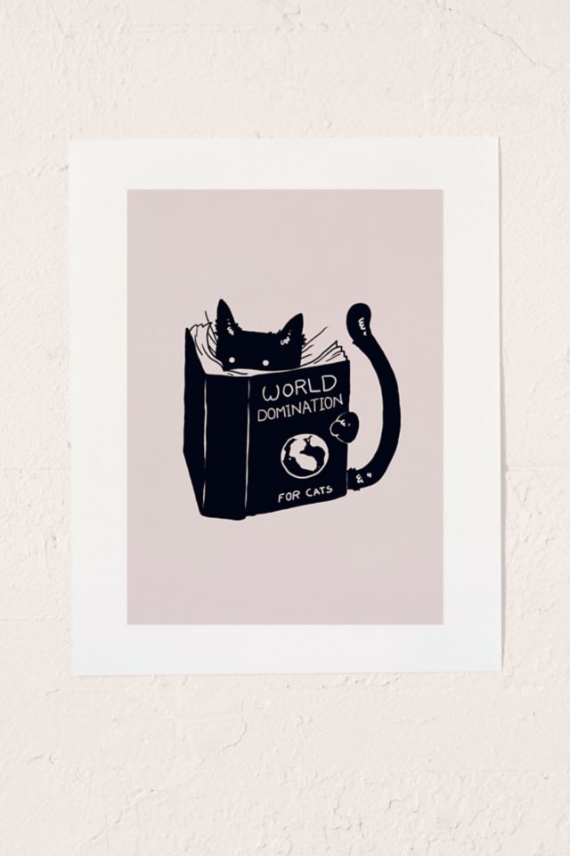 Tobe Fonseca World Domination For Cats Art Print | Urban Outfitters