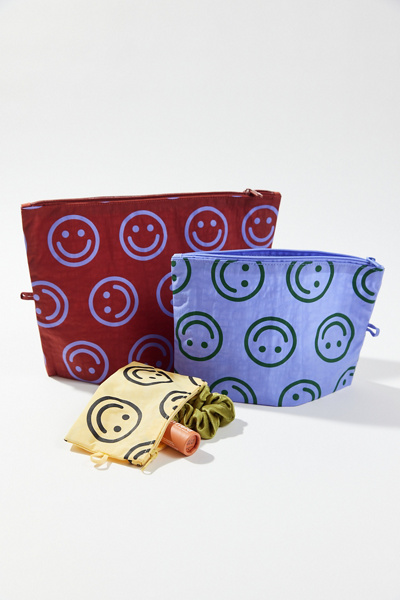 Baggu Go Pouch Set In Chestnut Happy Miix | ModeSens