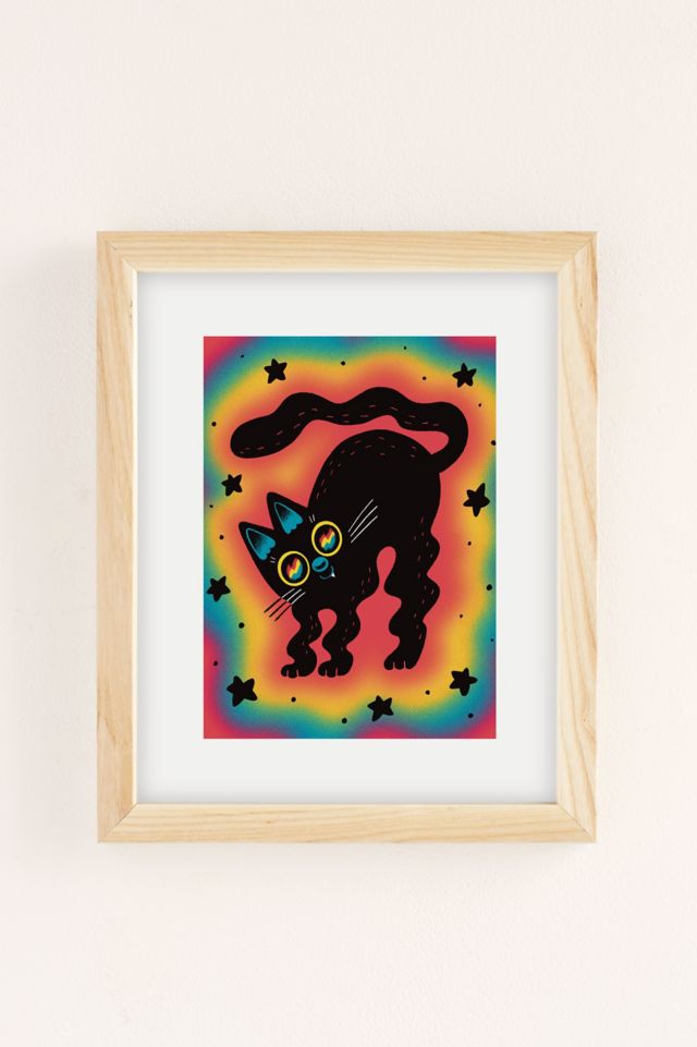 pinkgabbercat Wiggle Cat Art Print #1