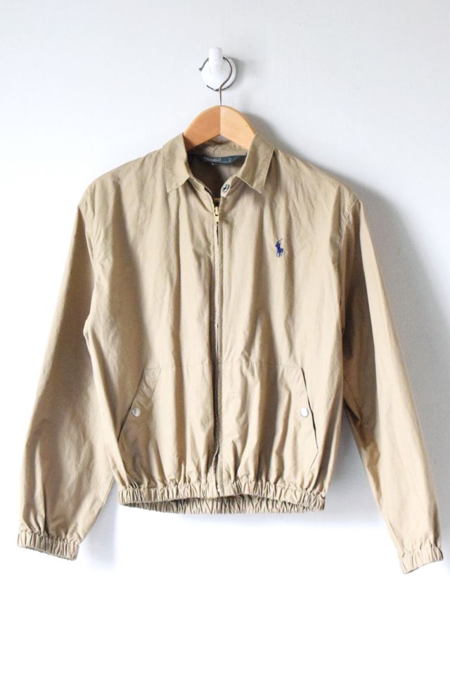 Vintage 90s Polo Ralph Lauren Tan Light Jacket | Urban Outfitters