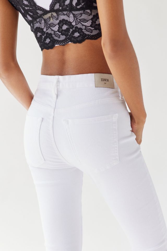 EDWIN Pixie Stretch Skinny Jean - Optic White #1