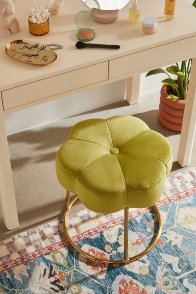 Yellow vanity deals stool