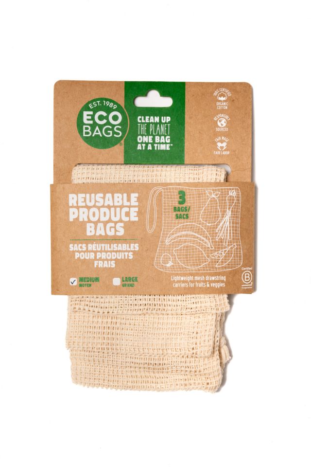 ECOBAGS 100% Organic Cotton Medium Mesh Produce Bags - Set of 3 #3