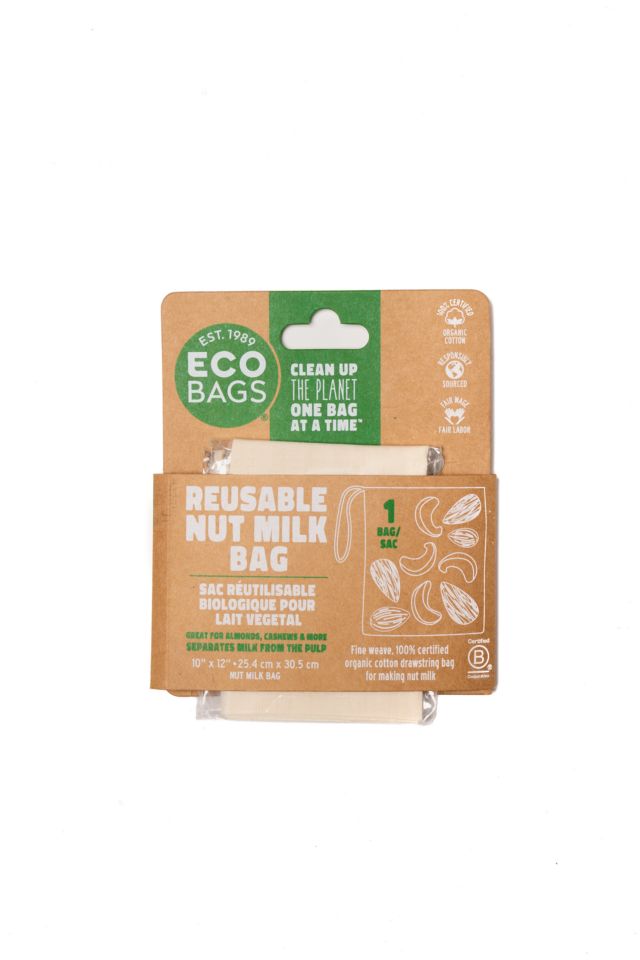 ECOBAGS 100% Organic Cotton Reusable Nut Milk Bag #3