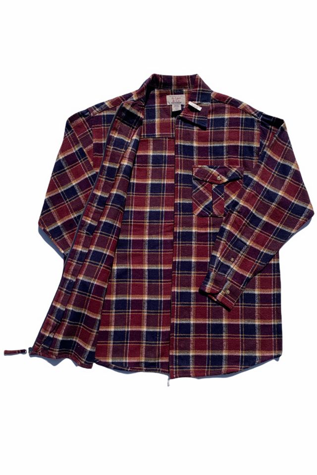 Vintage Zip Up Flannel Shirt | Urban Outfitters