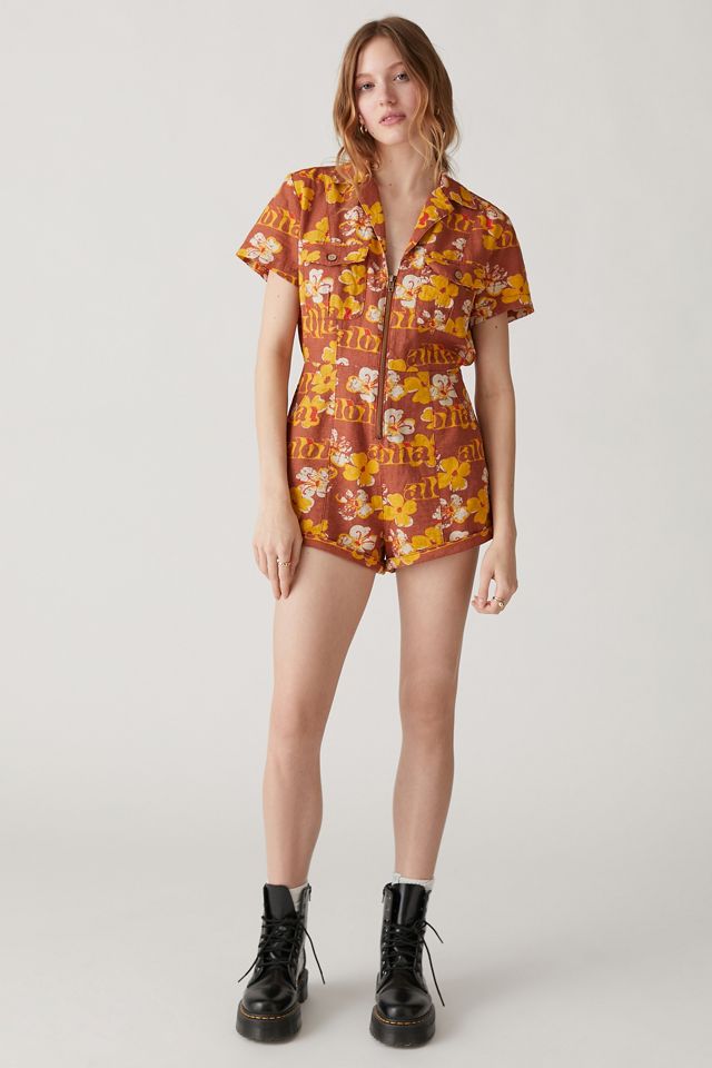UO Redhook Linen Coverall Romper #2
