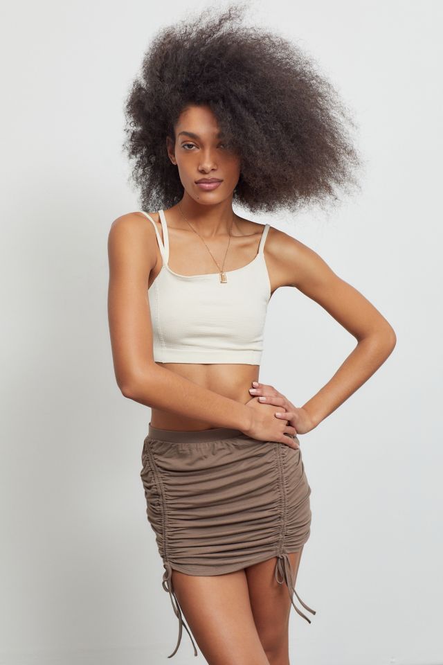 UO Nelly Cinched Mini Skirt #3