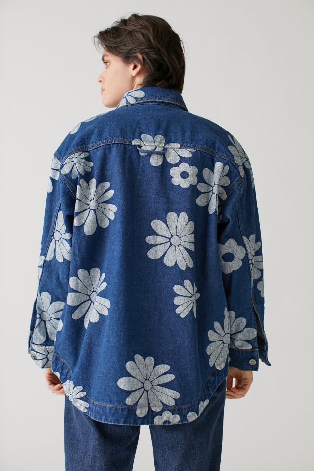 BDG Elissa Denim Printed Shirt Jacket #3