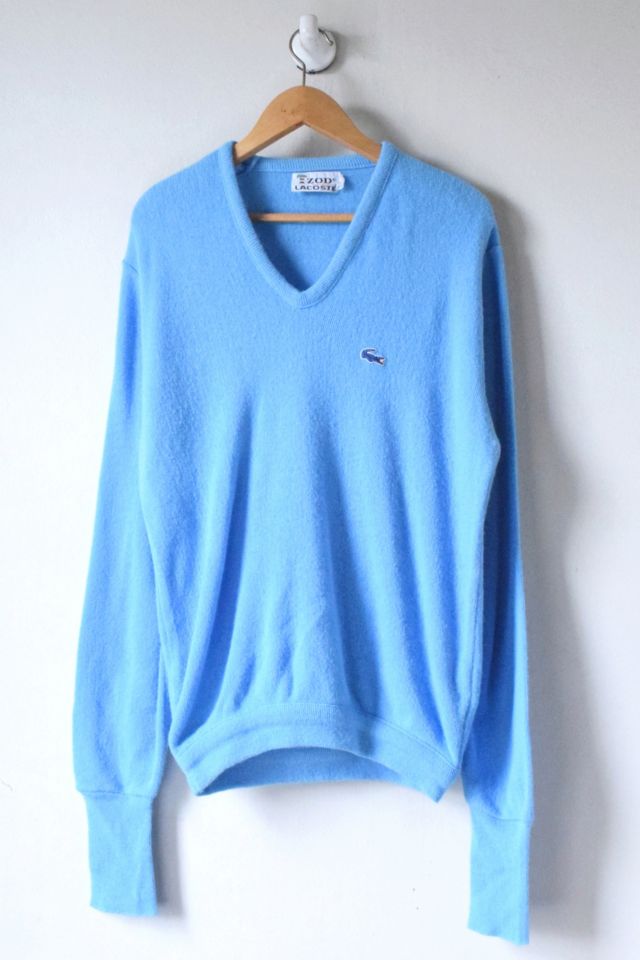 Vintage 90s Izod Lacoste Sky Blue Pullover Sweater | Urban Outfitters