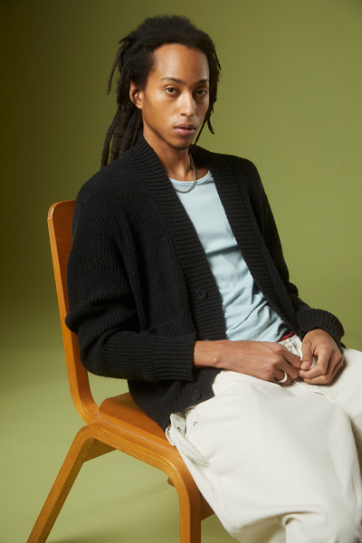 Standard Cloth Knox Textured Boxy Cardigan | Urban Outfitters