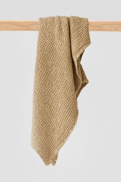 Shop Magiclinen Waffle Bath Towel In Sandy Beige At Urban Outfitters