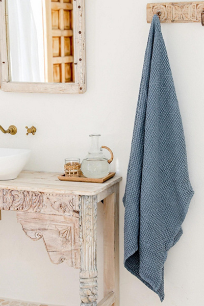 MagicLinen Waffle Bath Towel - Thumbnail 4