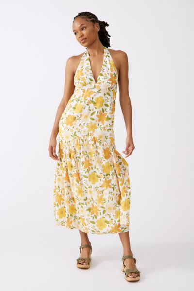 Billabong Feeling Retro Floral Midi Dress | Urban Outfitters