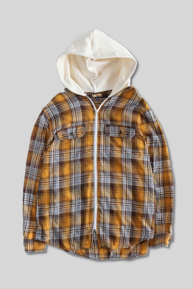Vintage Rework Hooded Flannel 024 | Urban Outfitters