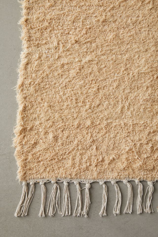 Solid Woven Shag Rag Rug #5