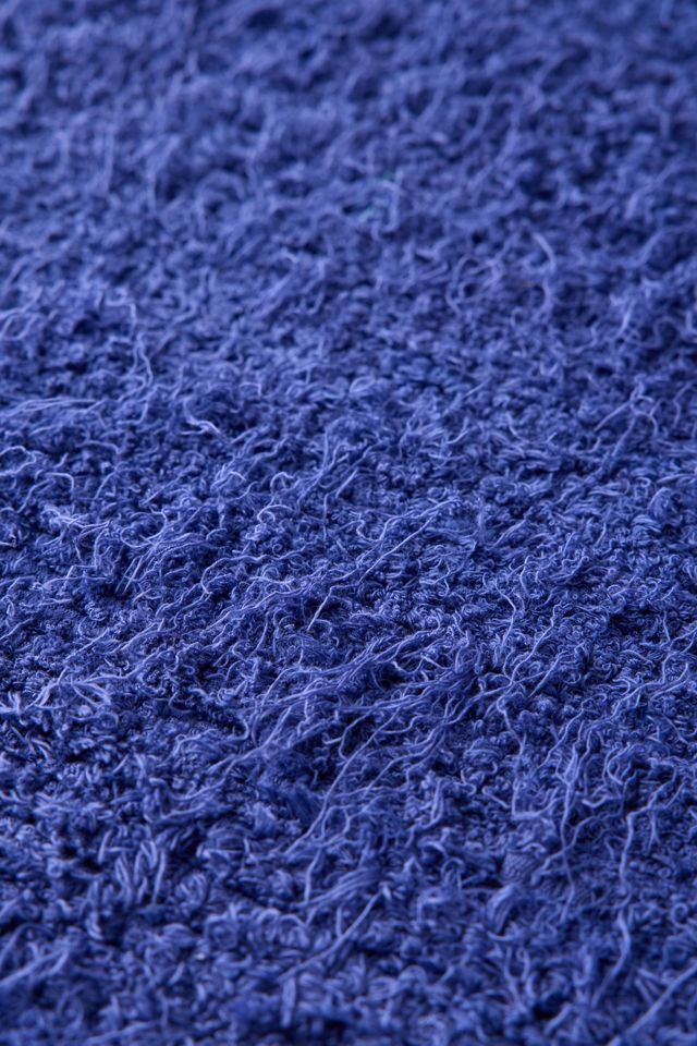 Solid Woven Shag Rag Rug #1