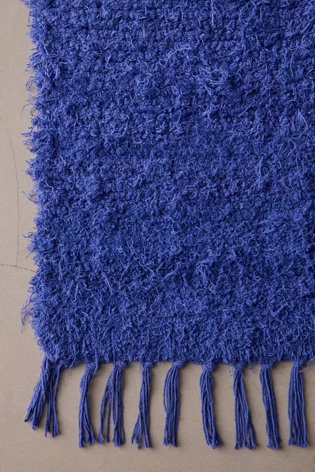 Solid Woven Shag Rag Rug #2