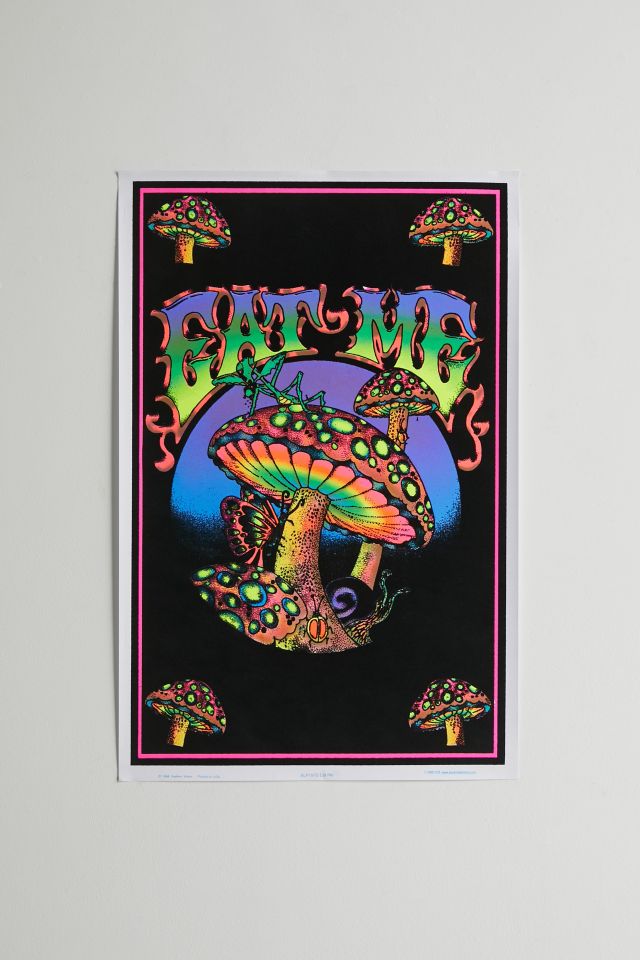 Mushroom Magic Blacklight Poster #1