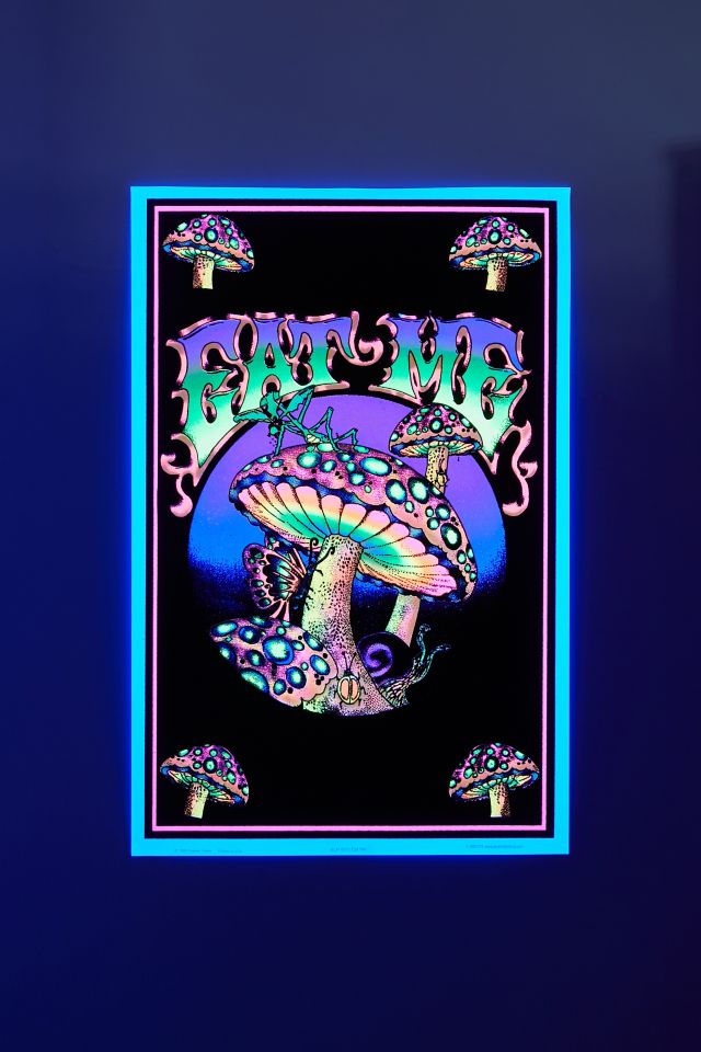 Mushroom Magic Blacklight Poster #2