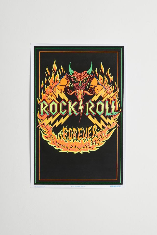Rock And Roll Forever Blacklight Poster #1