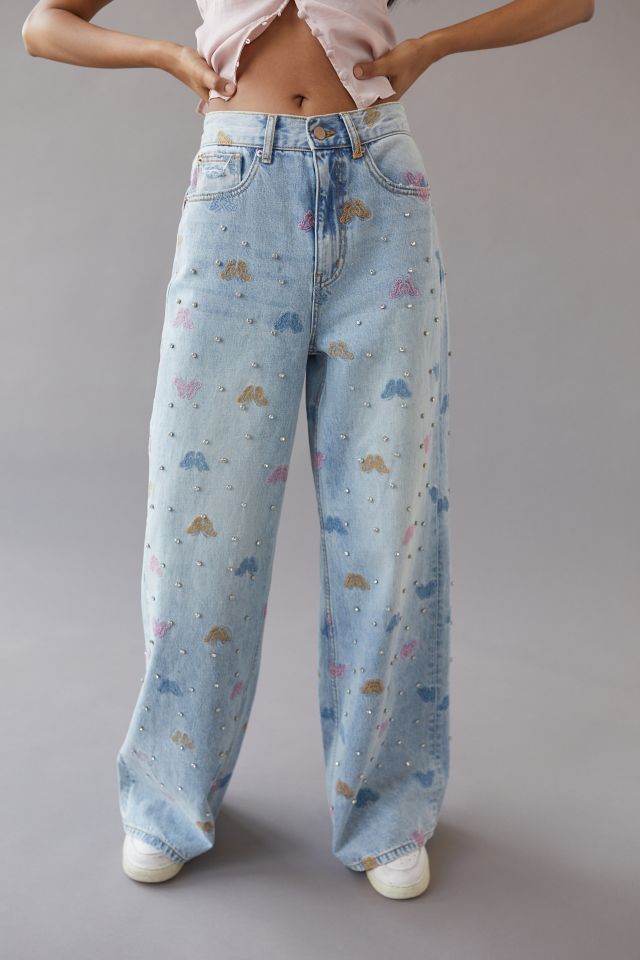 BDG Skater Baggy Jean — Butterfly Print #2