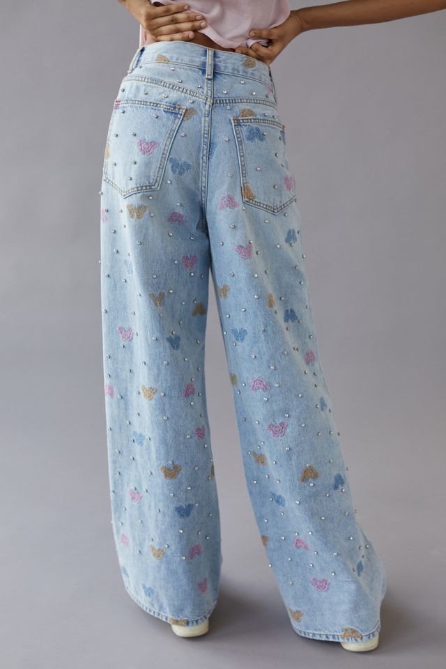 BDG Skater Baggy Jean — Butterfly Print #4