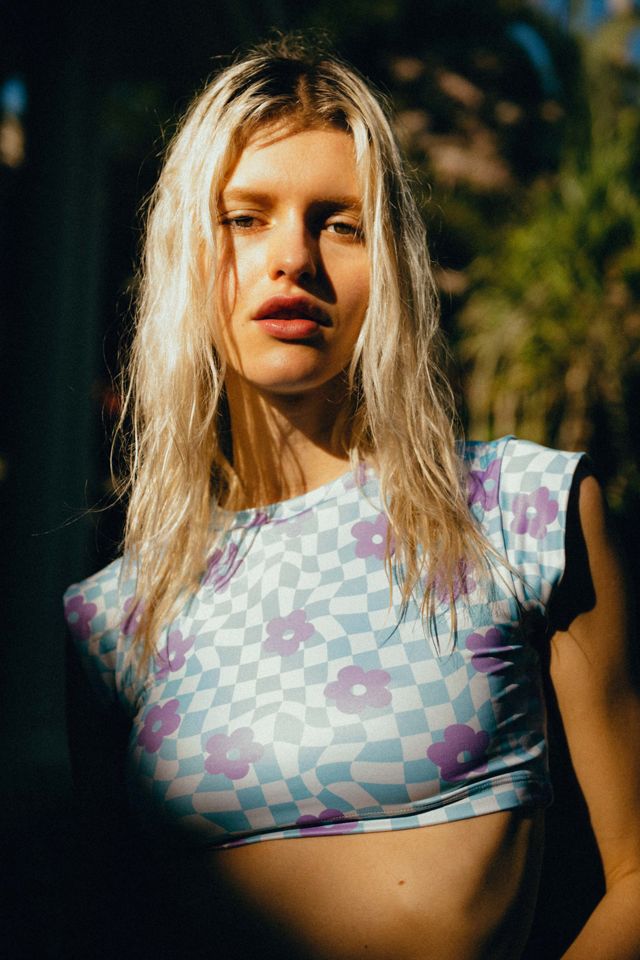 ONEONE Swimwear Piexe Cap Sleeve Bikini Top Urban Outfitters