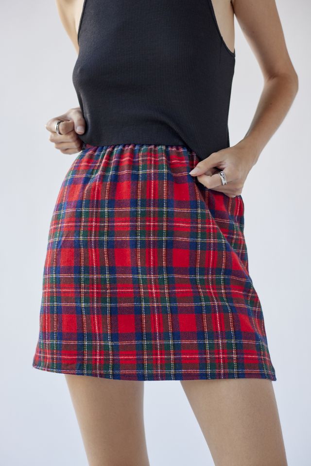 Christmas plaid clearance skirt urban outfitters