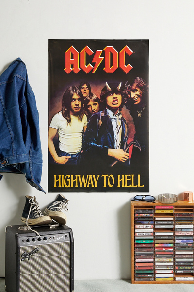 AC/DC Highway To Hell Poster | Urban Outfitters