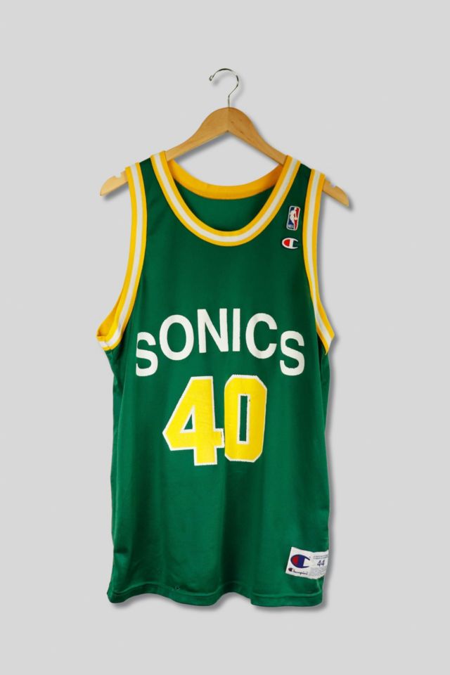 Vintage NBA Seattle Sonics Shawn Kemp Champion Jersey