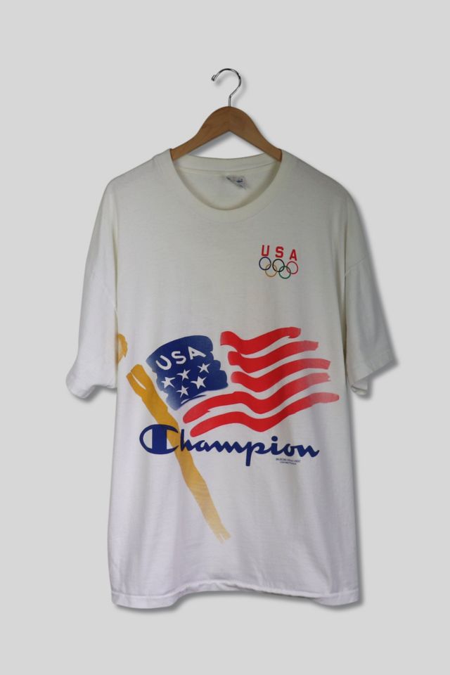 Vintage Champion USA Olympics T Shirt Urban Outfitters