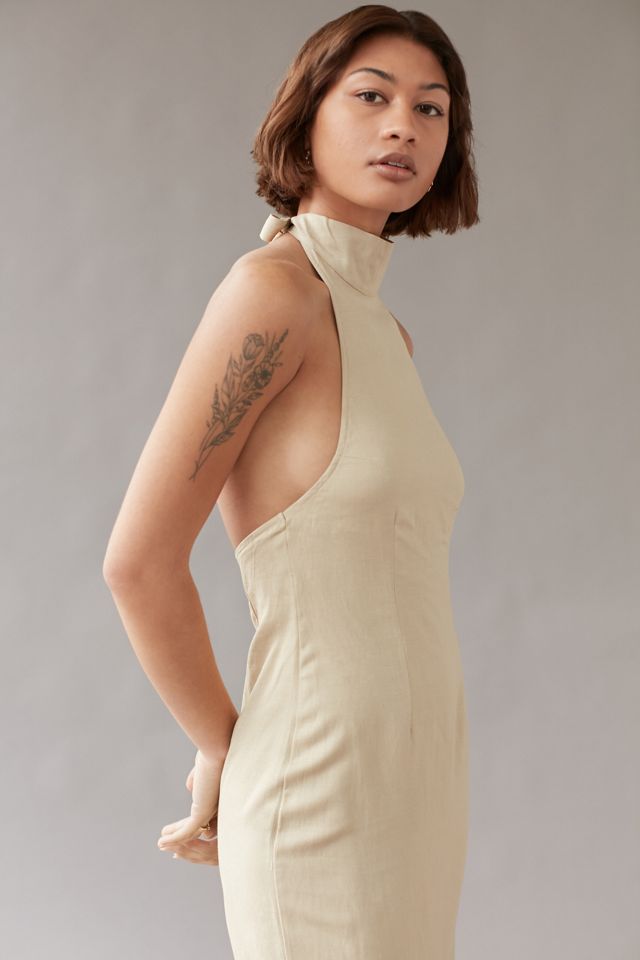 lioness beige dress SOLANA MIDI DRESS main image 0