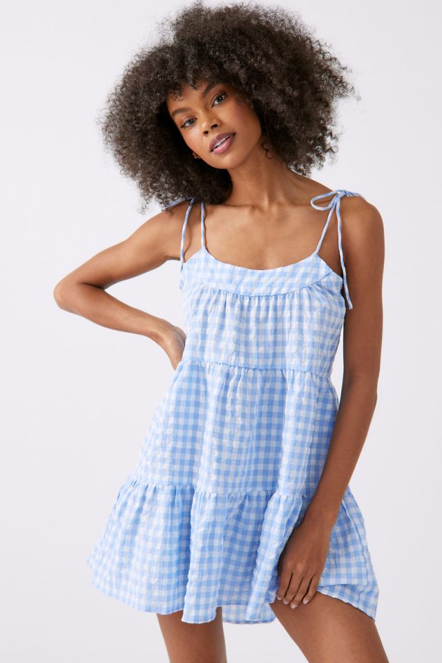 MINKPINK Thea Gingham Mini Dress | Urban Outfitters