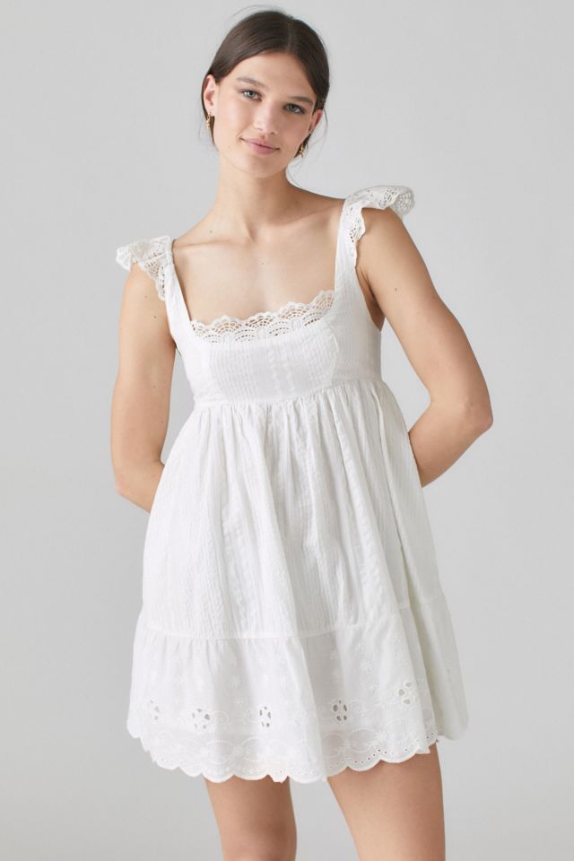 Urban Outfitters Urban Outfitters UO Lavender Fields Lace Babydoll Dress  69.00