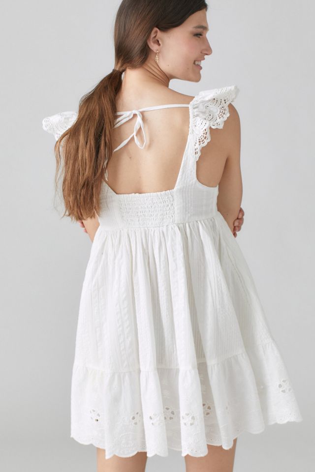 Urban Outfitters Urban Outfitters UO Lavender Fields Lace Babydoll Dress  69.00