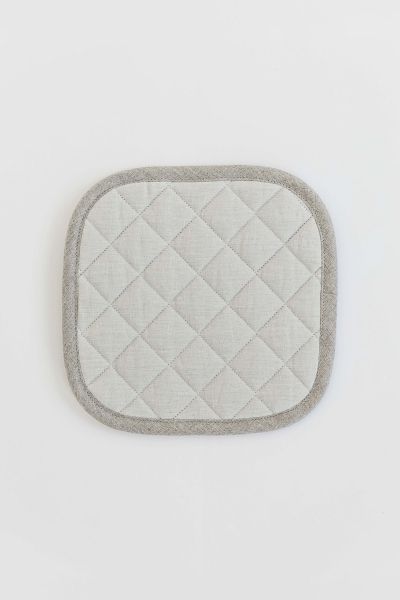 Magiclinen Linen Pot-holder In Light Gray