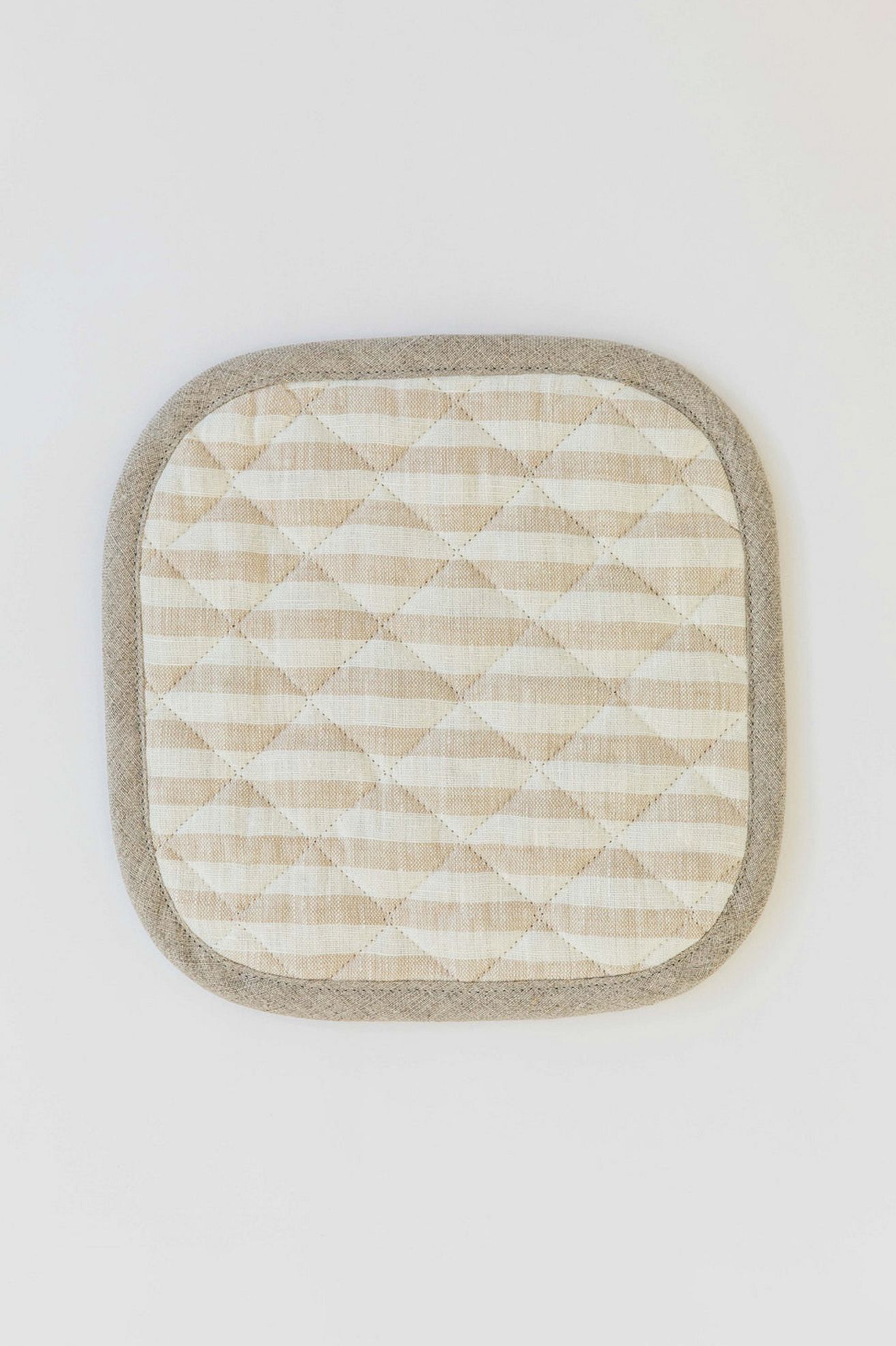 MagicLinen Linen Pot-Holder - Striped In Natural, Regular, ONE SIZE