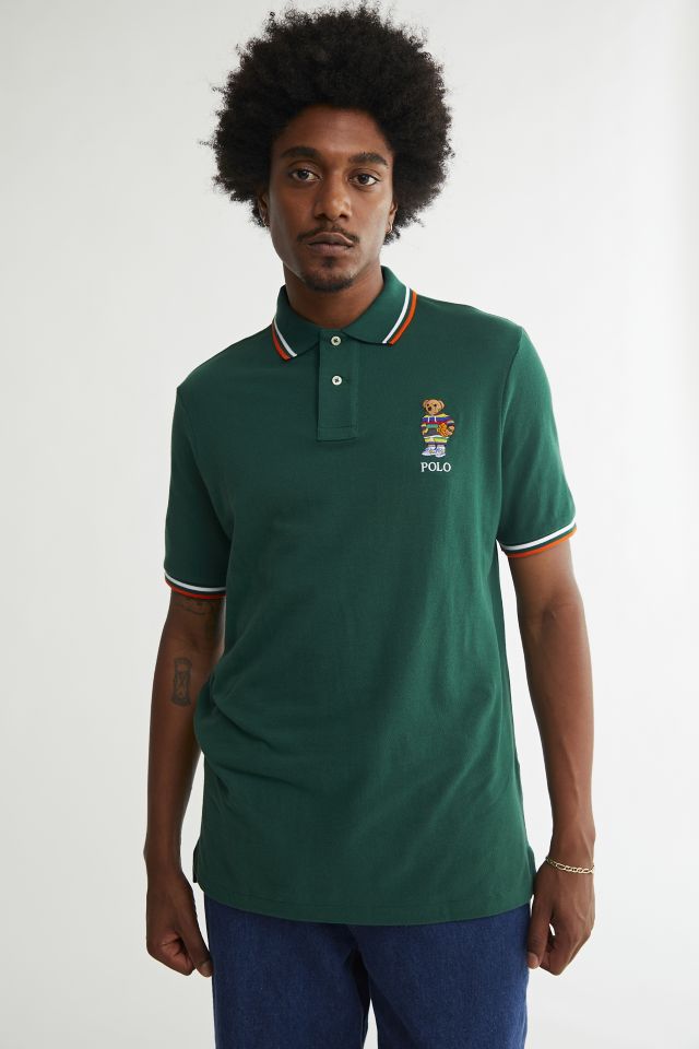 Polo Ralph Lauren Bear Embroidered Polo Tee | Urban Outfitters