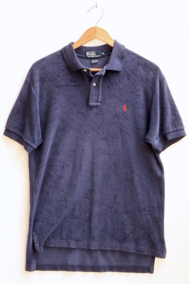 Vintage Rare Polo Ralph Lauren French Terrycloth Polo Shirt | Urban  Outfitters