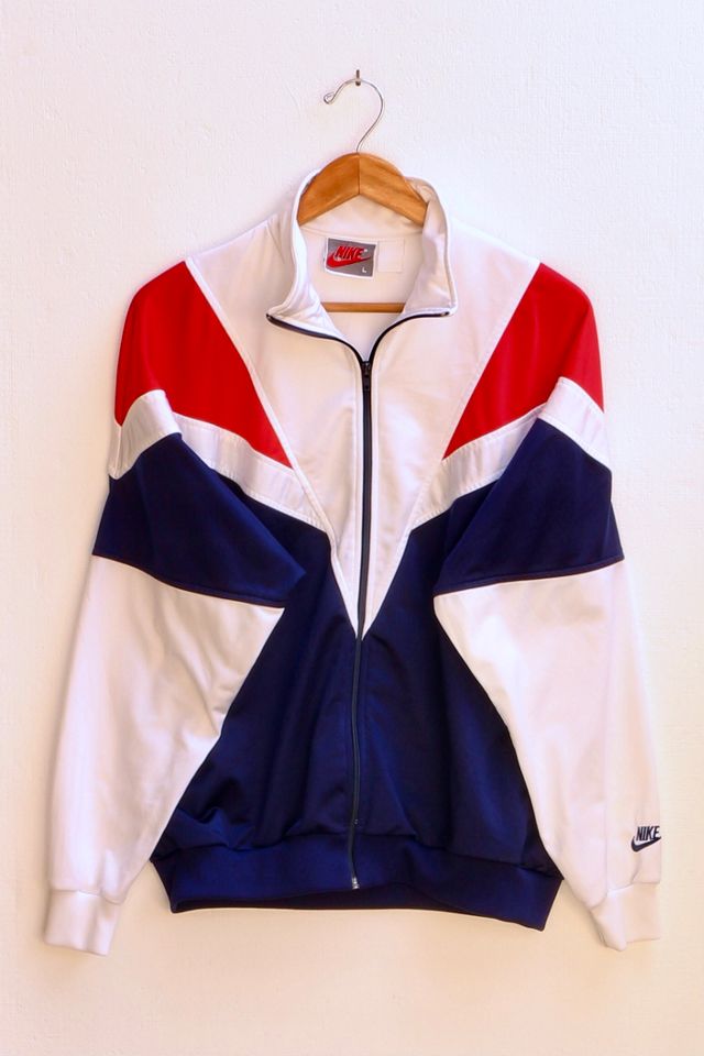 Vintage 1990s Woven Label Nike Warm Up Jacket | Urban Outfitters